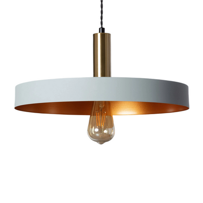 Lampa Wisząca z metalu ?40cm E27 Szara Abruzzo Dario