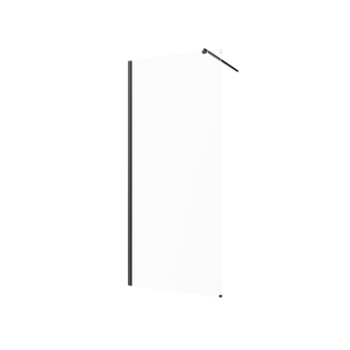 Kabina walk-in ii 100x200cm transp 8mm shiny-glass czarny AK-32-101-S Invena