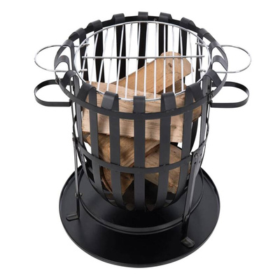RedFire Kosz paleniskowy Dallas, czarny, stalowy