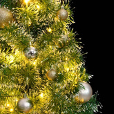 vidaXL Sztuczna choinka ze 150 LED, bombkami i śniegiem, 150 cm model standard