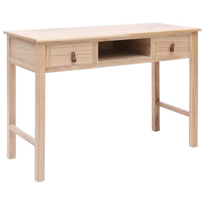 vidaXL Biurko, naturalne, 110 x 45 x 76 cm, drewniane
