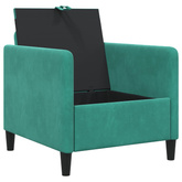 Sofa z miejscem do przechowywania Turkusowy 72 x 78 x 87 cm