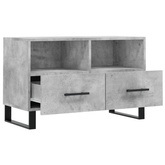 vidaXL Szafka pod TV, szarość betonu, 80x36x50 cm