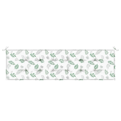 Poduszka na ławkę Materiał Oxford Wzór liścia 150 x 50 x 3 cm
