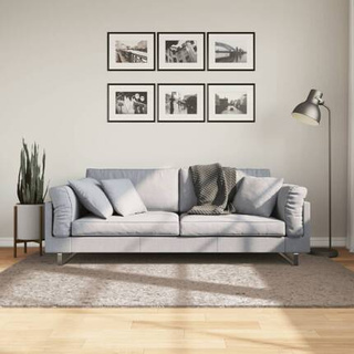 vidaXL Dywan z długim włosiem PAMPLONA, beżowy, 140x200 cm