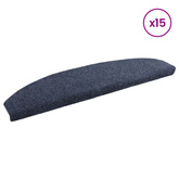 Samoprzylepne maty na schody Półokrąg 15 pcs niebieski
