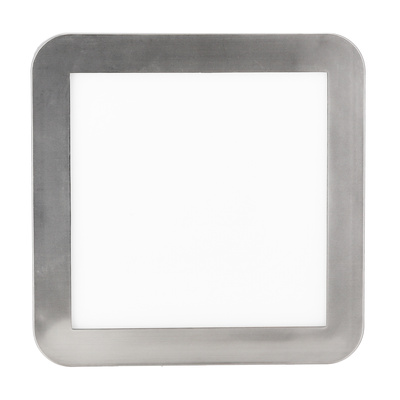 Plafon do łazienki NEXIT minimalistyczny – srebrny satynowy 22,5 cm – plafon z funkcją ściemniania LED 3000K 12W IP44 