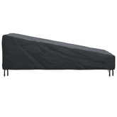 Pokrowiec na meble ogrodowe 203 x 81 x 63 cm Prostokątny Czarny
