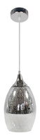 Lampa wisząca szklana regulowana srebrna E27 60W Celia Candellux 31-51561