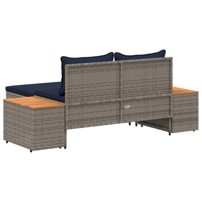 Zestaw sof na zewnątrz 4 -Seater 4 szt. 55 x 30 x 39 cm