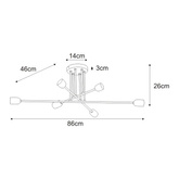 Lampa sufitowa K-4393 z serii SITYA WHITE KAJA