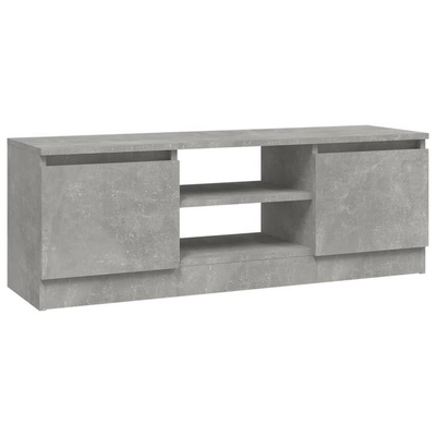 vidaXL Szafka pod TV, z drzwiczkami, szarość betonu, 102x30x36 cm