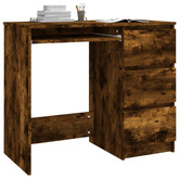 vidaXL Biurko, przydymiony dąb, 90x45x76 cm, materiał drewnopochodny