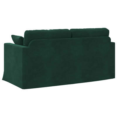 Sofa Ciemna zieleń 158 x 78 x 80 cm Aksamit