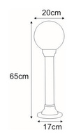 Niska zewnętrzna lampa stojąca K-ML-OGROD 200 0.4 KL. OPAL z serii ASTRID KAJA