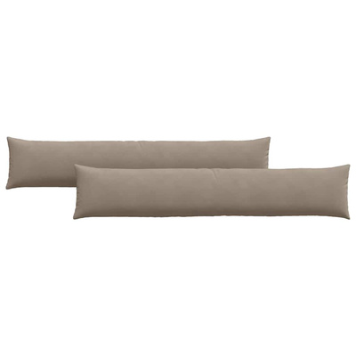 Poduszki na sofę 2 pcs Ciemnoszary 200 x 40 cm tkanina