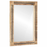 Lustro Z lustrem Brązowy i czarny 70 x 50 x 3 cm Szkło