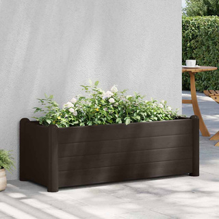 vidaXL Podwyższona donica, PP, mokka, 100x43x35 cm
