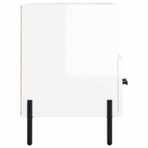 vidaXL Szafka pod TV, biała, wysoki połysk, 80x36x50 cm