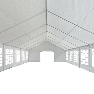 vidaXL Namiot imprezowy z PE, 6 x 16 m, biały