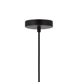 Udin small lampa wisząca czarny 1x15W GU10 klosz szary
