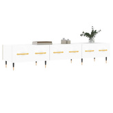 vidaXL Szafka pod TV, biała, 150x36x30 cm, materiał drewnopochodny wariant 4
