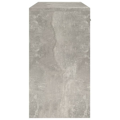 vidaXL Biurko z szufladą i szafką, szarość betonu, 100x40x73 cm