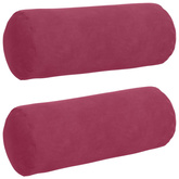 Poduszki Wałkowe 2 pcs Czerwone wino ? 15 x 40 cm