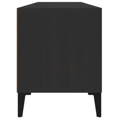 vidaXL Szafka pod TV, czarna, 100x34,5x44,5cm, materiał drewnopochodny