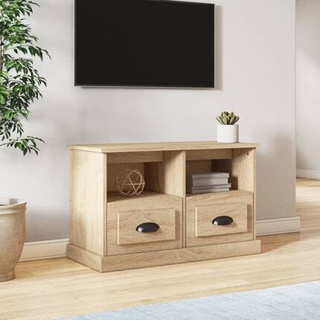 vidaXL Szafka pod TV, dąb sonoma, 80x35x50 cm, materiał drewnopochodny
