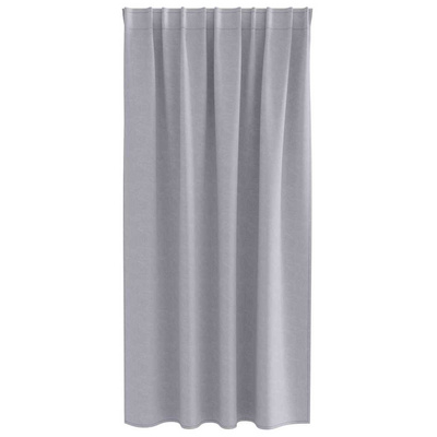 Firany blackout z kółkami 2 pcs Metaliczny Szary 175 x 140 cm