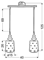 Lampa sufitowa Candellux Hamp 32-51929 E27 biały