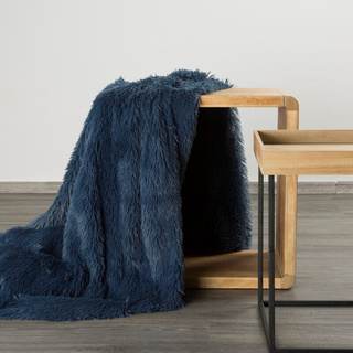 Koc Tifany granatowy 170x210