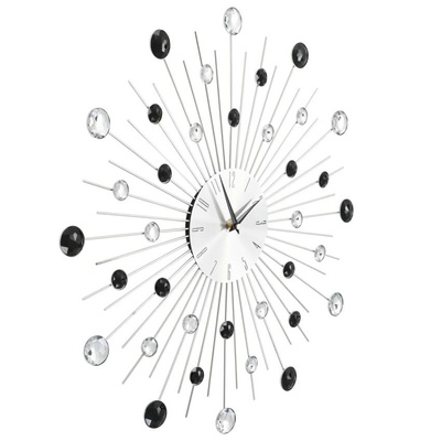 vidaXL Zegar ścienny z mechanizmem kwarcowym, nowoczesny design, 50 cm