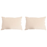 Poduszka 2 pcs Beżowy 50 x 70 cm Włókno Kapok