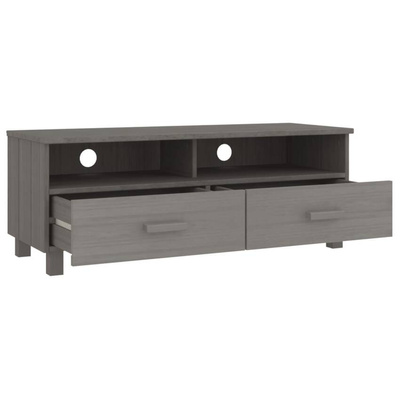 vidaXL Szafka pod TV HAMAR, jasnoszara, 106x40x40 cm, drewno sosnowe