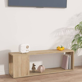vidaXL Szafka pod TV, dąb sonoma 100x24x32 cm, materiał drewnopochodny