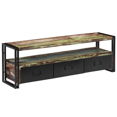 vidaXL Szafka pod TV z drewna odzyskanego, 120 x 30 x 40 cm