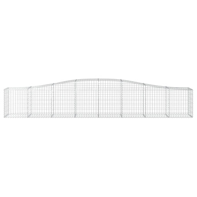 Kosze gabionowe, 20 szt, 400x50x60/80 cm, galwanizowane żelazo