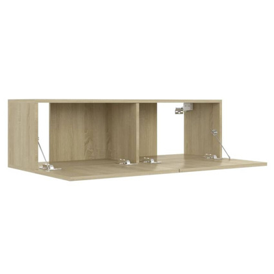 vidaXL Szafka pod TV, dąb sonoma 100x30x30 cm, materiał drewnopochodny