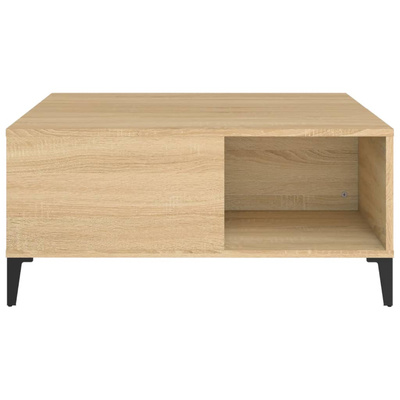 vidaXL Stolik kawowy, dąb sonoma 80x80x36,5 cm materiał drewnopochodny