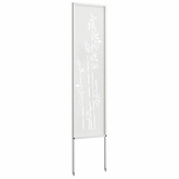 Ekran zapewniający prywatność w ogrodzie Biały 32 x 140 cm