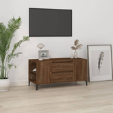 Szafka pod TV, brązowy dąb, 102x44,5x50 cm vidaXL