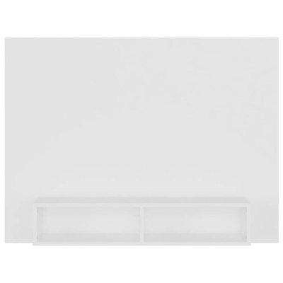 vidaXL Wisząca szafka pod TV, biała, 120x23,5x90 cm