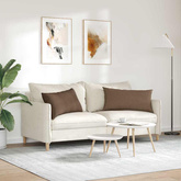 Poduszki na sofę 2 pcs Brązowy 80 x 40 cm tkanina