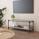 vidaXL Szafka pod TV, szary dąb sonoma, 100x33x41 cm
