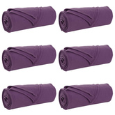 Koce narzutowe 6 pcs Fioletowy 270 x 240 cm Polar