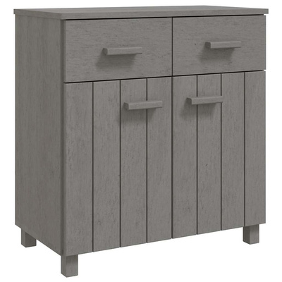 vidaXL Komoda HAMAR, jasnoszara, 79x40x80 cm, drewno sosnowe