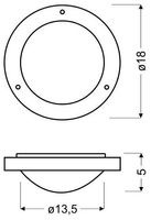 Lampa Sufitowa Candellux Aquila 12-69962 Plafon G9 Patyna Ip44