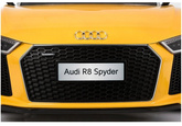 Auto na Akumulator AUDI R8 SPYDER Żółty Samochód Lakierowany